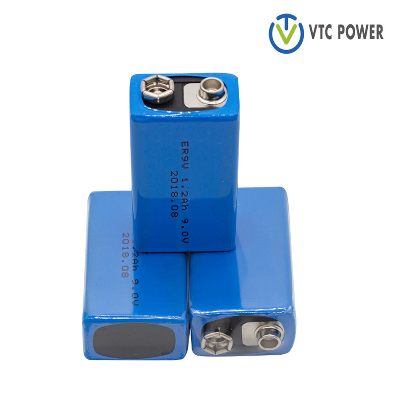 ER9V litijeva baterija 9v 1200mah za detektor dima, detektor dima, alarm za dim